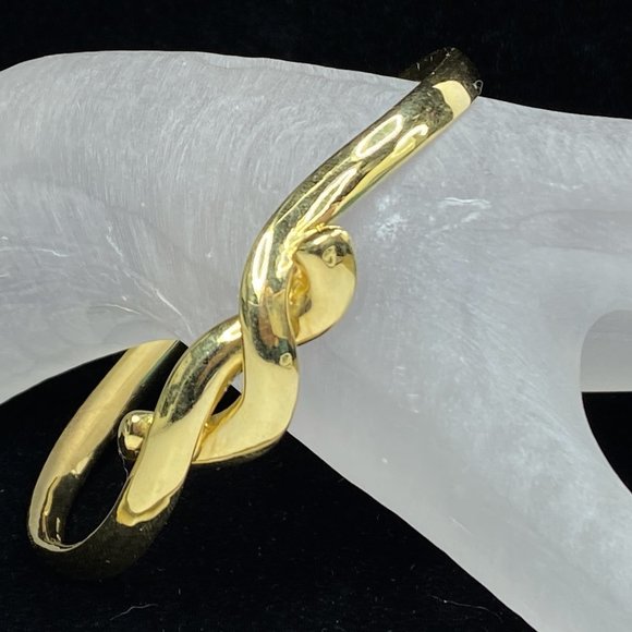 Tiffany & Co. 18K yellow gold Cummings twist knot bangle 40.0g 7.75" JR7874 - Picture 1 of 11